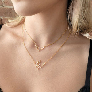 Zodiac Constellation Pendant (Capricorn) - Gold